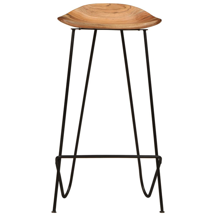 Scaune De Bar, 2 Buc., Lemn Masiv De Acacia