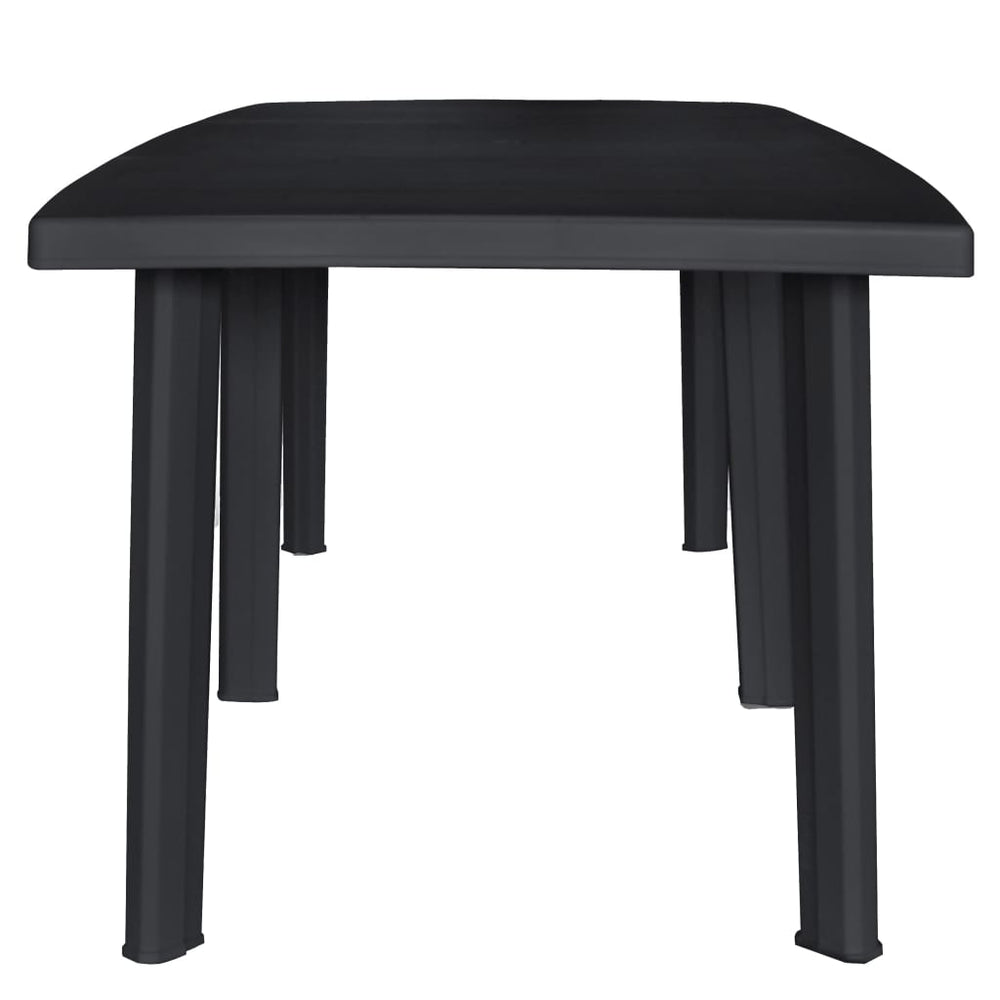 Masă De Grădină, Antracit, 216 X 90 X 72 Cm, Plastic