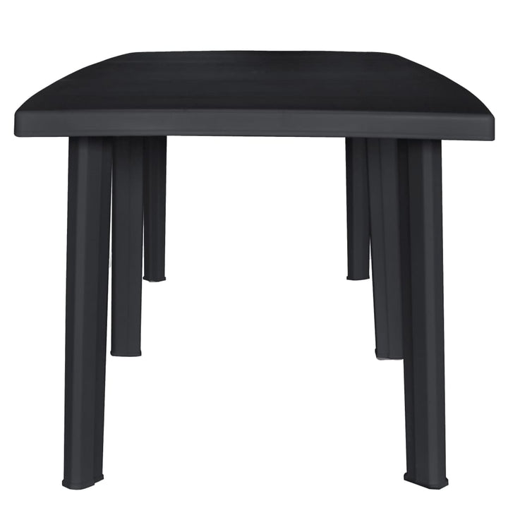Masă De Grădină, Antracit, 216 X 90 X 72 Cm, Plastic
