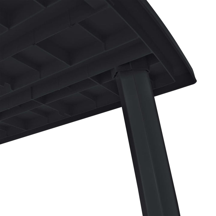 Masă De Grădină, Antracit, 216 X 90 X 72 Cm, Plastic