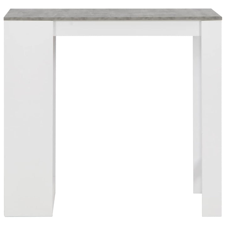 Masă De Bar Cu Raft, Alb, 110 X 50 X 103 Cm