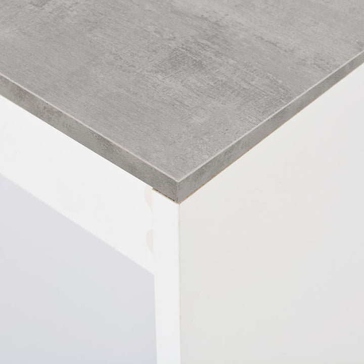 Masă De Bar Cu Raft, Alb, 110 X 50 X 103 Cm