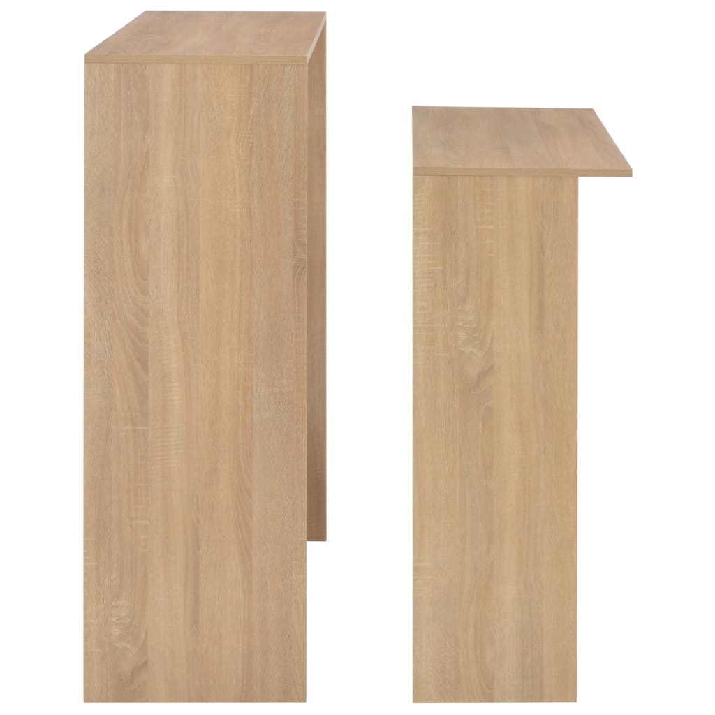 Masă De Bar Cu 2 Blaturi, , 130X40X120 Cm