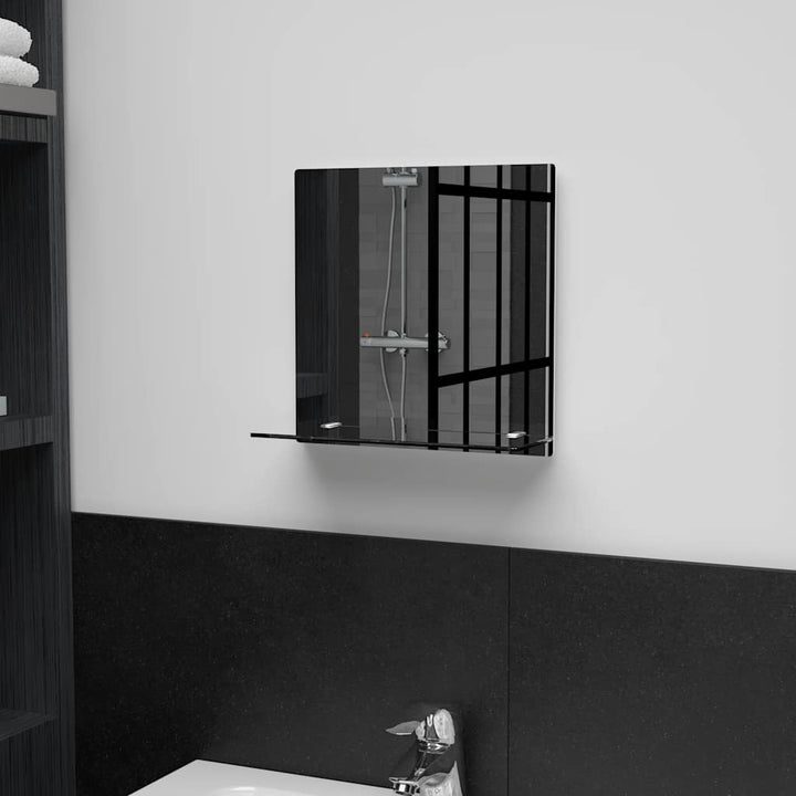 Oglindă De Perete Cu Raft, , Sticlă Securizată