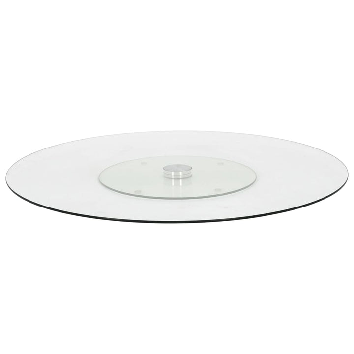 Platou Servire Rotativ Transparent, 60 Cm, Sticlă Securizată