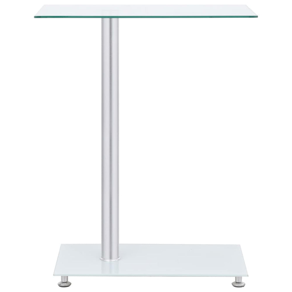 Masă Laterală Formă U Transparent 45X30X58 Cm Sticlă Securizată