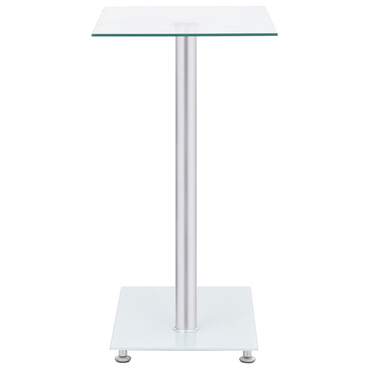 Masă Laterală Formă U Transparent 45X30X58 Cm Sticlă Securizată