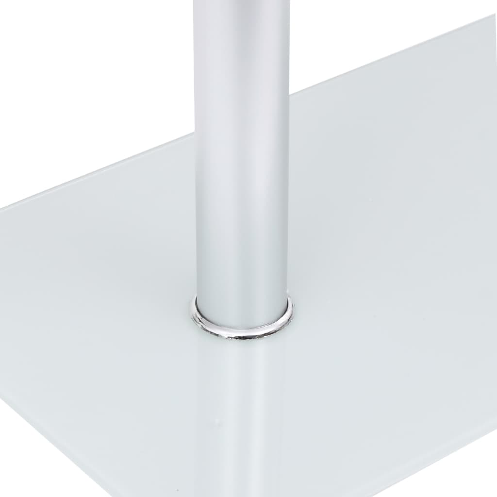 Masă Laterală Formă U Transparent 45X30X58 Cm Sticlă Securizată