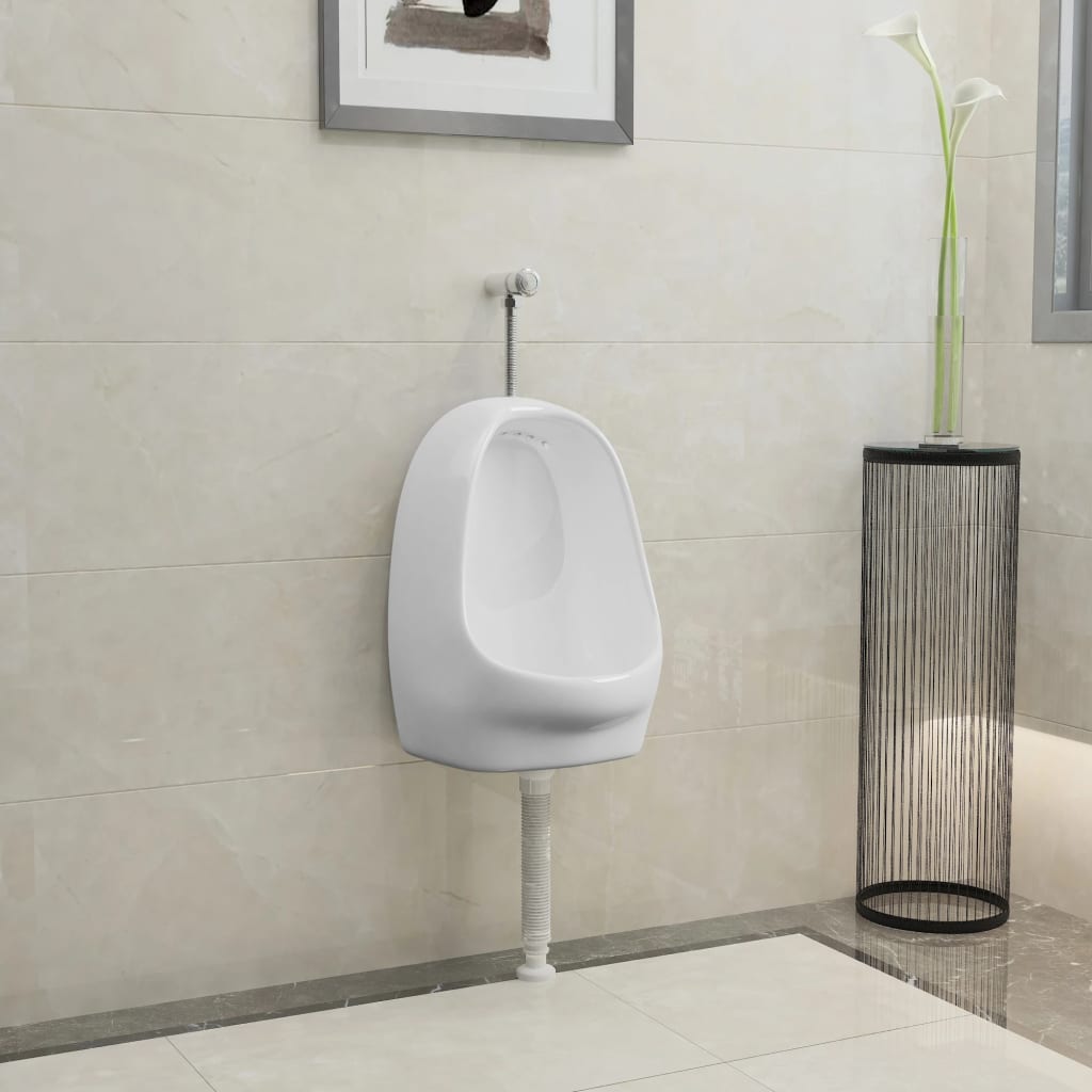 Pisoar De Perete Cu Supapă Pentru Spălare, , Ceramică