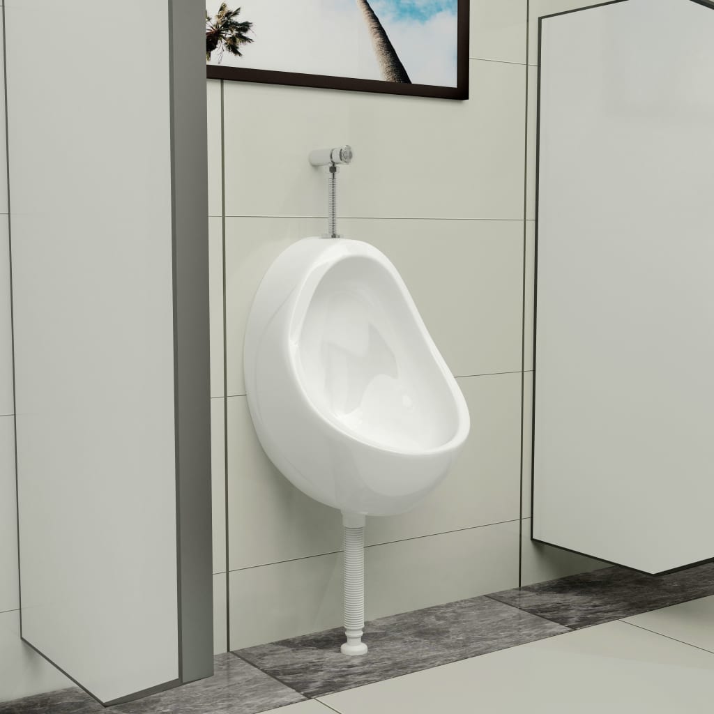 Pisoar De Perete Cu Supapă Pentru Spălare, , Ceramică
