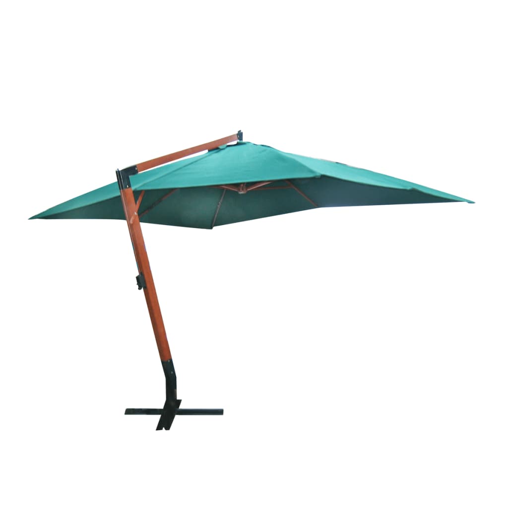 Umbrelă În Consolă Cu Stâlp Din Lemn, , 400 X 300 Cm
