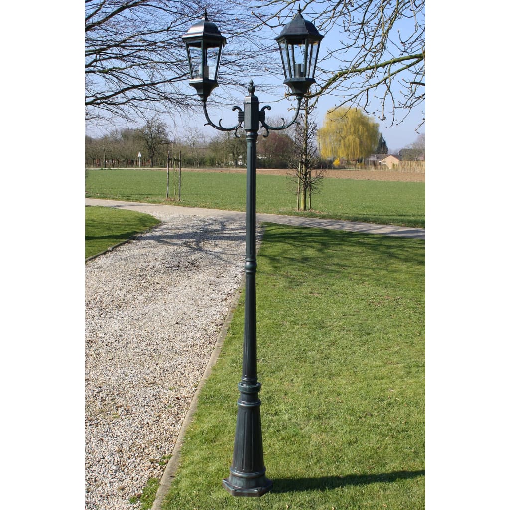 Felinar Brighton Cu 3 Brațe 230 Cm Verde Închis/Negru