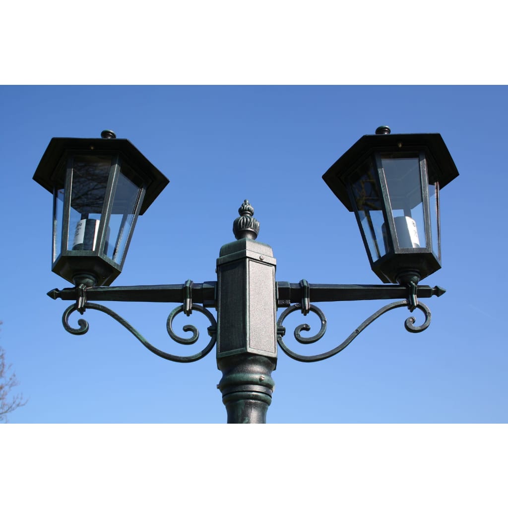Felinar De Grădină Brighton Cu 2 Brațe 215 Cm Verde