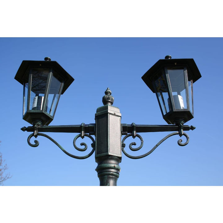 Felinar De Grădină Brighton Cu 2 Brațe 215 Cm Verde