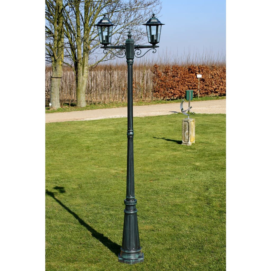 Felinar De Grădină Brighton Cu 2 Brațe 215 Cm Verde