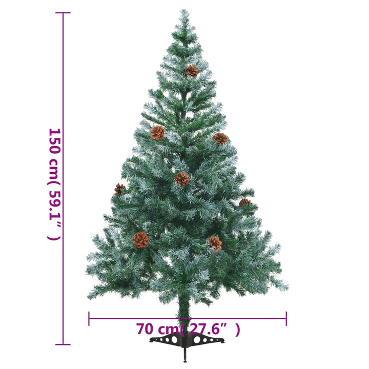 Brad De Crăciun Artifcial Cu Conuri 150 Cm