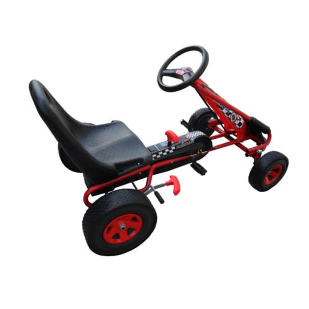 Kart Copii Cu Pedale Și Scaun Reglabil Roșu