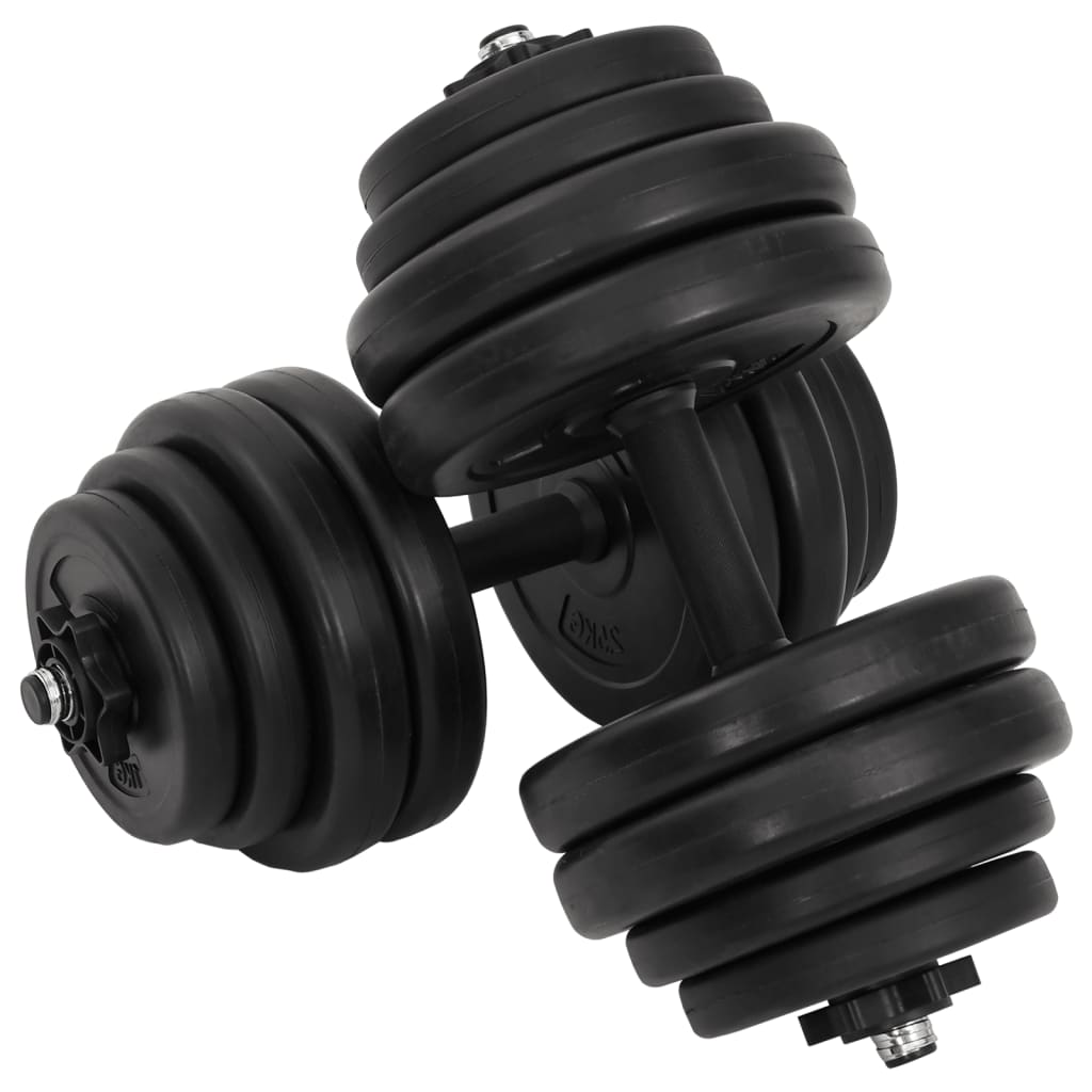 Ganteră Cu Discuri Greutate, 40 Kg