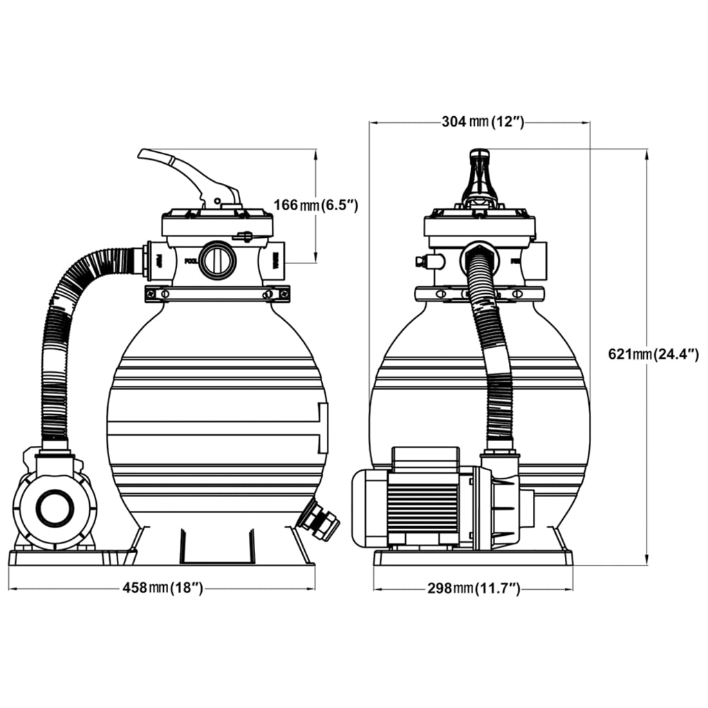 Pompă Filtru Cu Nisip 400 W 11000 L/H