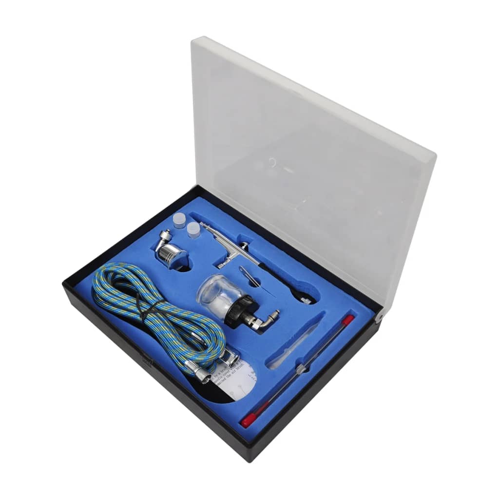Airbrush Set Compresor Aerograf Cu 2 Pistoale