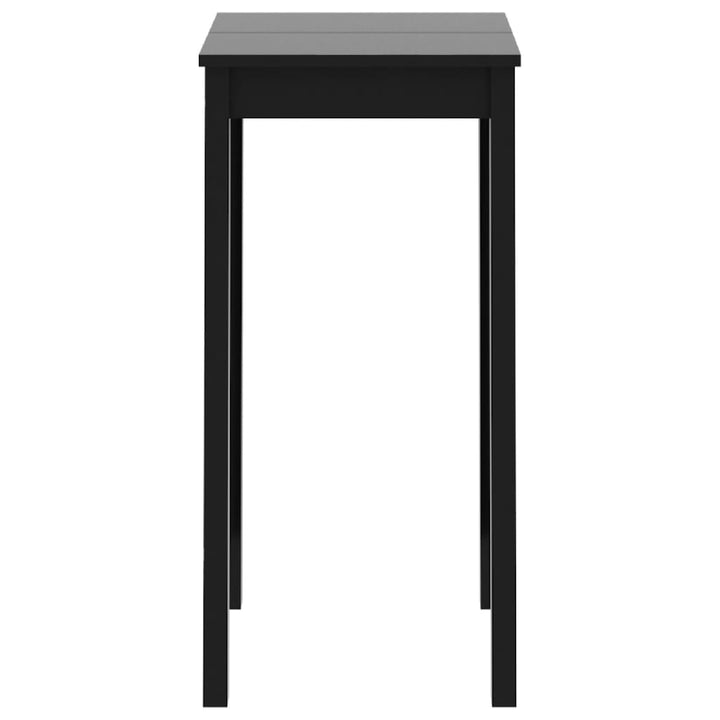 Masă De Bar Din Mdf, Negru, 55 X 55 X 107 Cm
