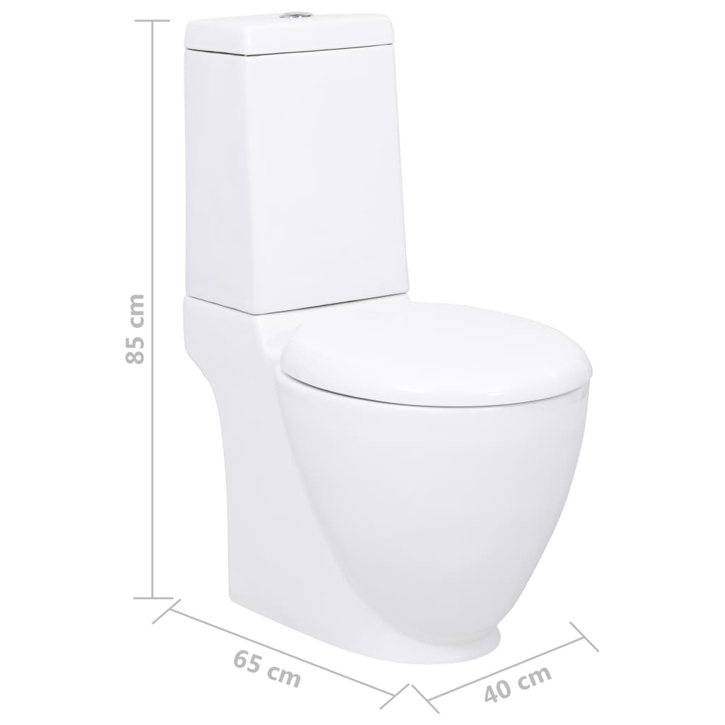 Toaletă, , Ceramică, Flux De Apă În Spate