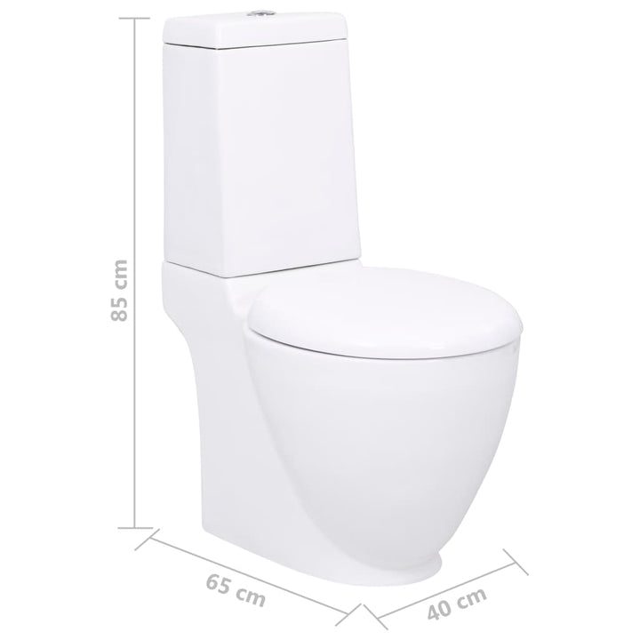 Toaletă, , Ceramică, Flux De Apă În Spate