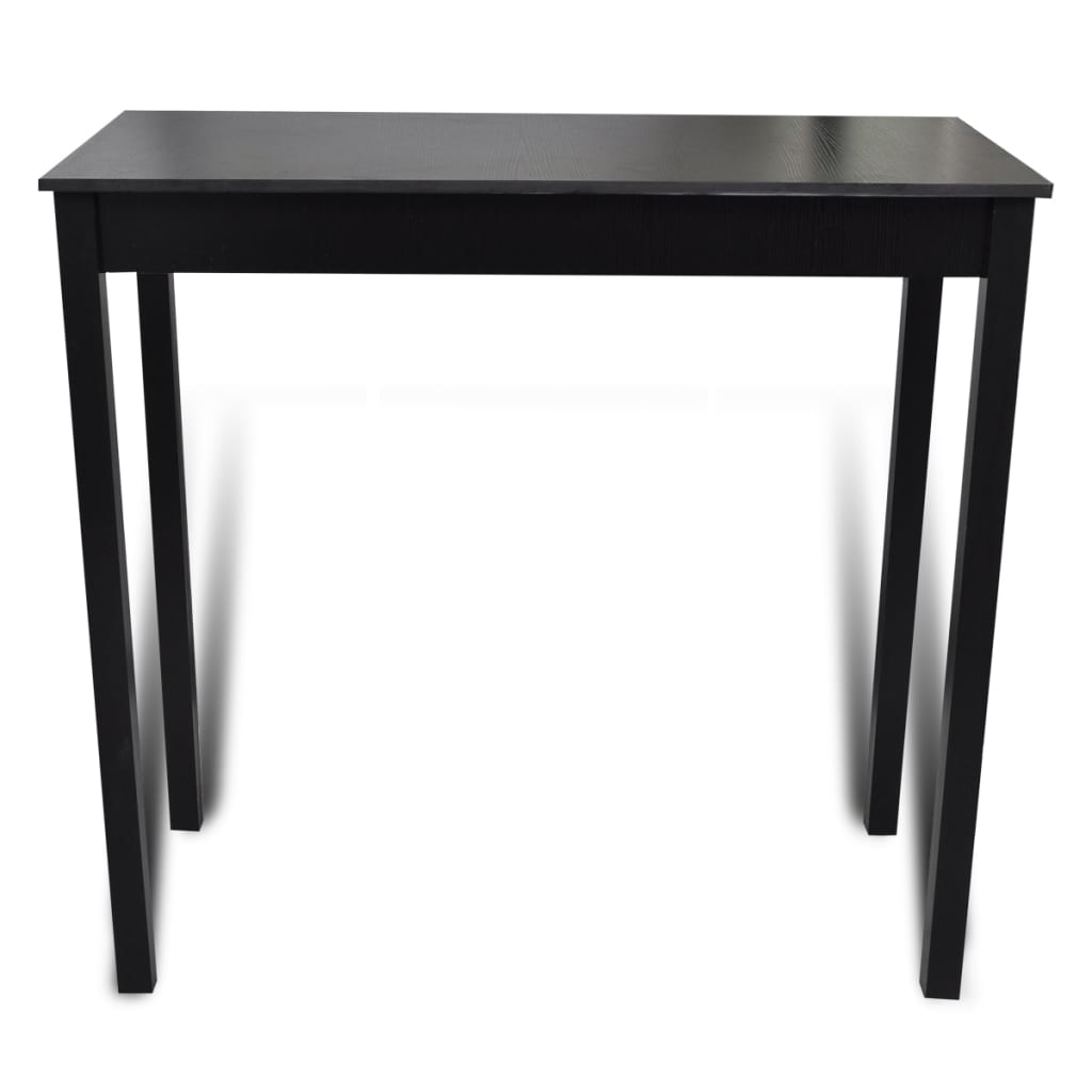 Masă De Bar Cu 4 Scaune De Bar, Negru