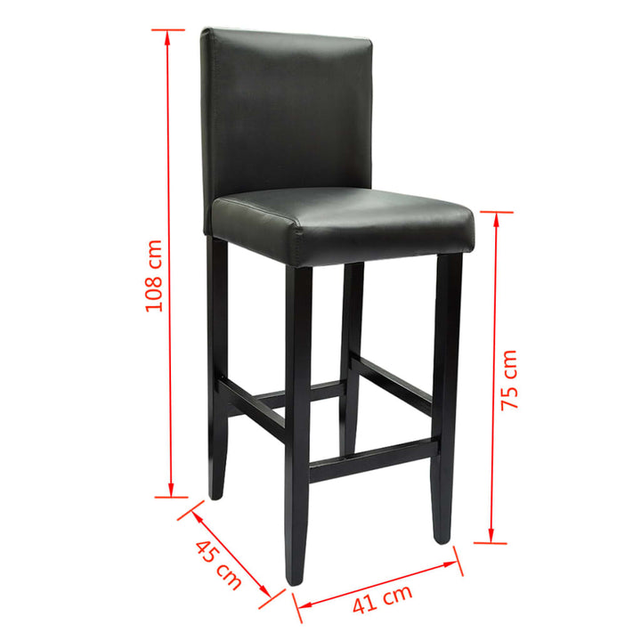 Masă De Bar Cu 4 Scaune De Bar, Negru