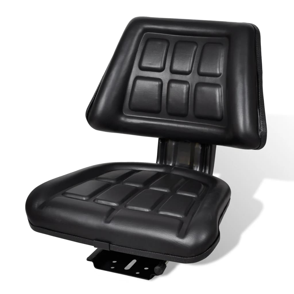 Scaun De Tractor Cu Spătar, Negru