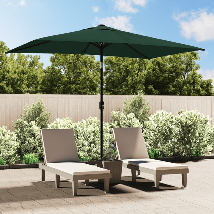 Umbrelă De Soare Exterior Stâlp Metalic, Bordo, 300X200 Cm