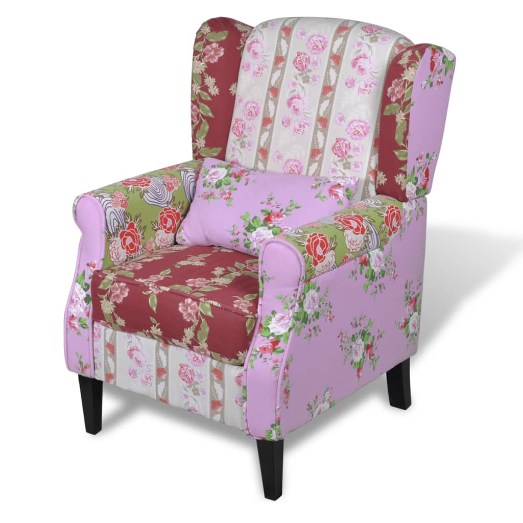 Fotoliu Cu Design Petice, Material Textil