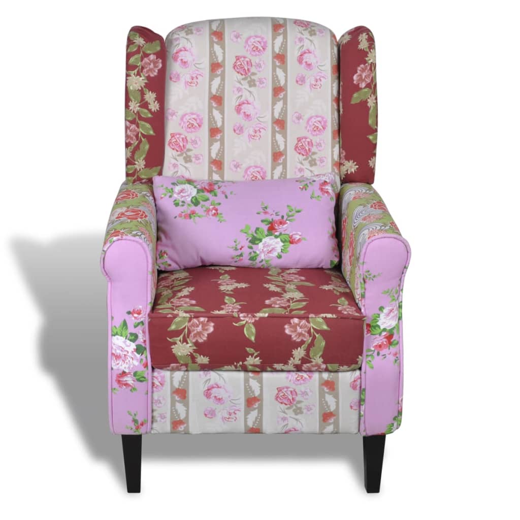 Fotoliu Cu Design Petice, Material Textil