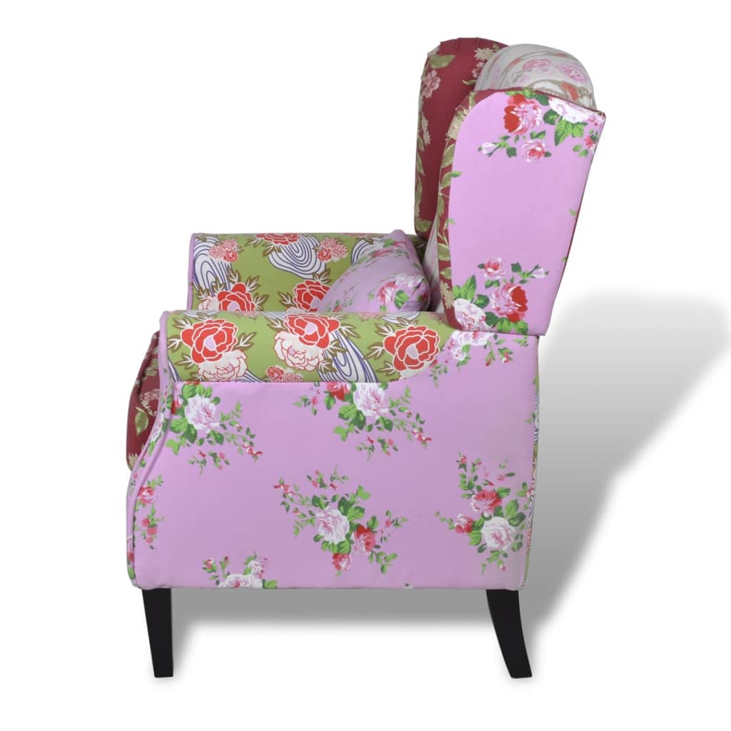 Fotoliu Cu Design Petice, Material Textil