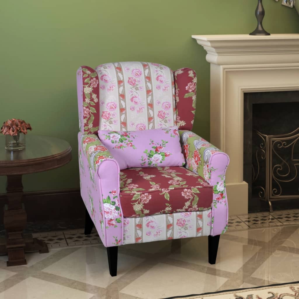 Fotoliu Cu Design Petice, Material Textil