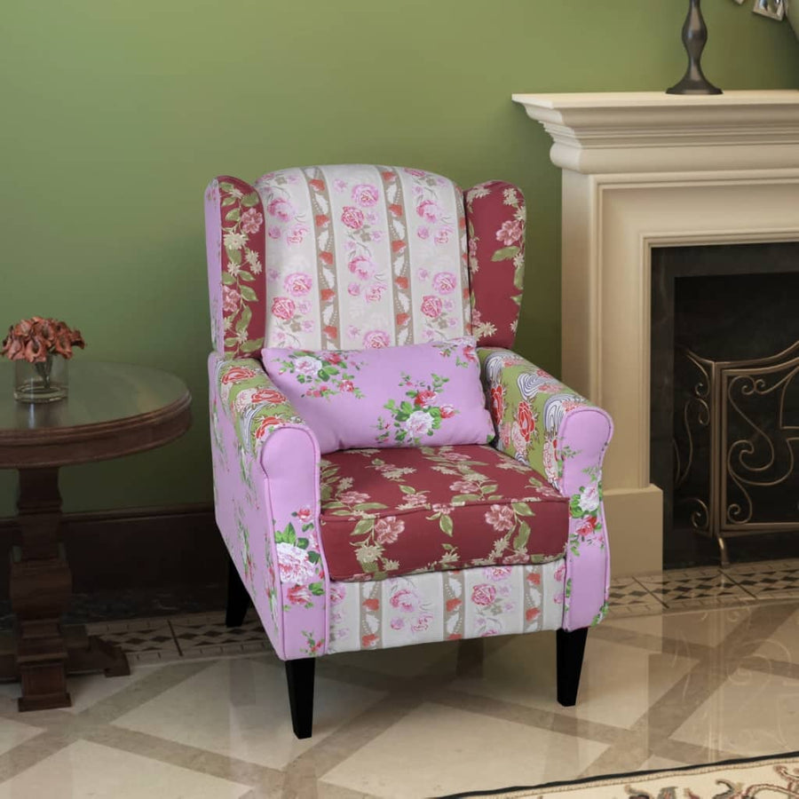Fotoliu Cu Design Petice, Material Textil