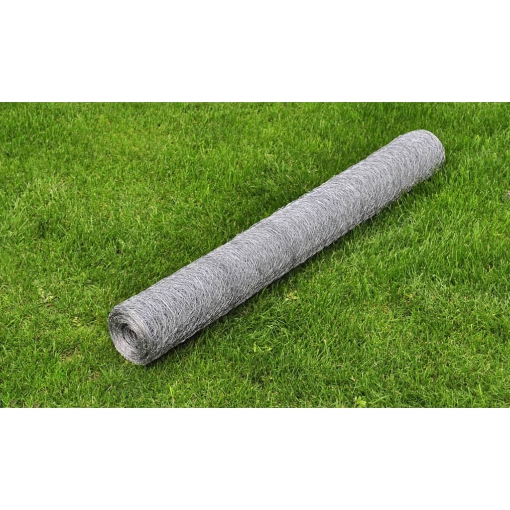 Plasă De Sârmă Găini, , 25 X 1,5 M, Oțel Galvanizat