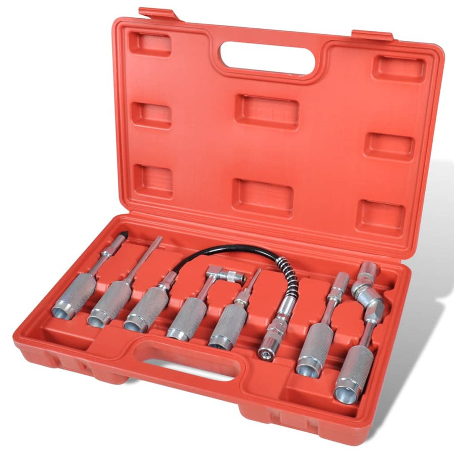 Set Pistol Lubrifiere Cu Adaptator Și Varfuri 7 Buc