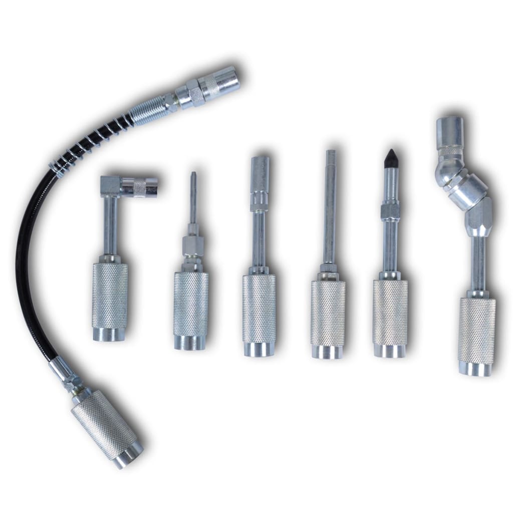 Set Pistol Lubrifiere Cu Adaptator Și Varfuri 7 Buc