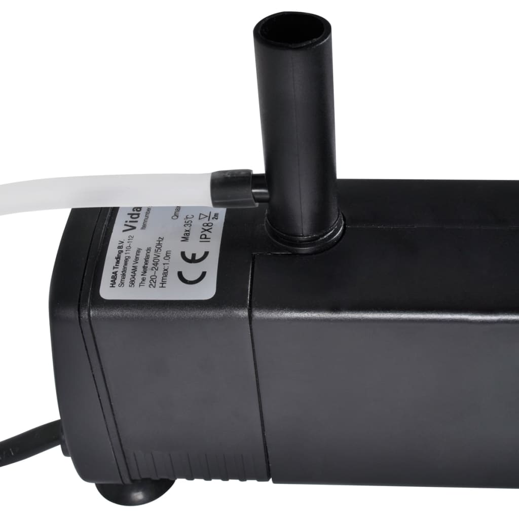Pompă Cu Filtru Pentru Acvariu Cu Carbon Activ, 600L/H