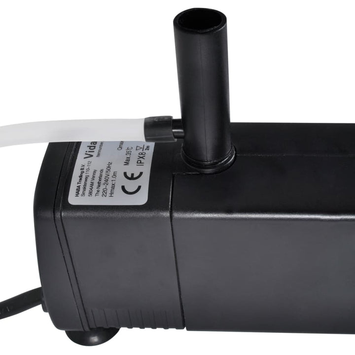 Pompă Cu Filtru Pentru Acvariu Cu Carbon Activ, 600L/H