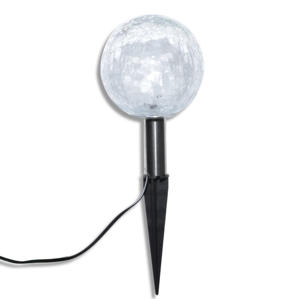 Lămpi Solare Grădină Cu Led, 3 Buc., Țăruși & Panouri Solare
