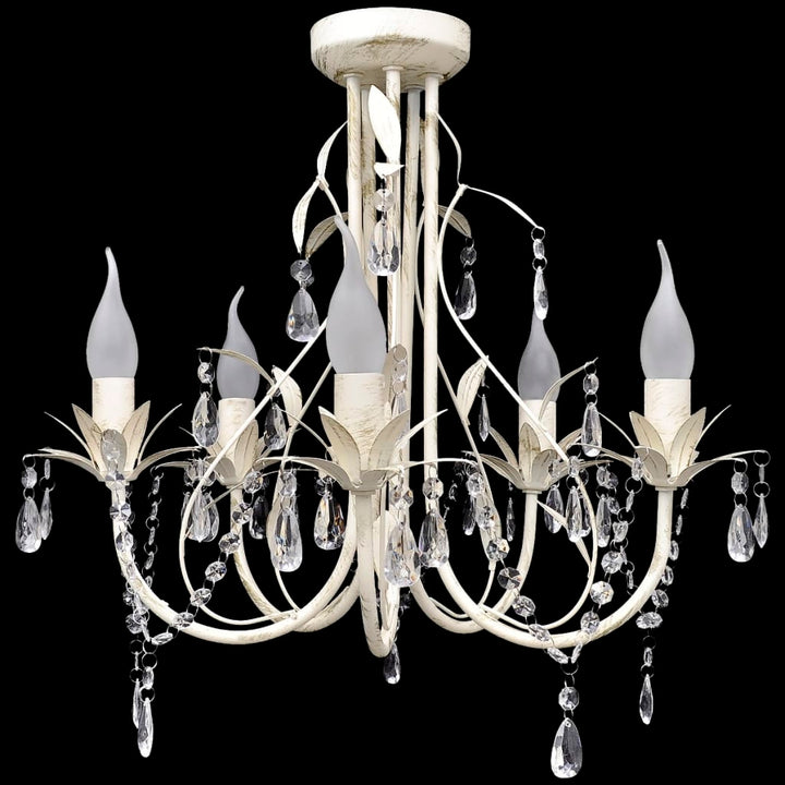 Lampă De Plafon Suspendată, Candelabru Cristal, Elegant, 5 Becuri