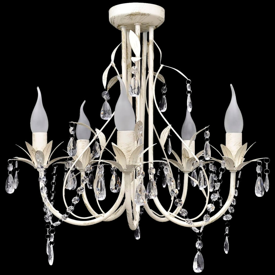 Lampă De Plafon Suspendată, Candelabru Cristal, Elegant, 5 Becuri
