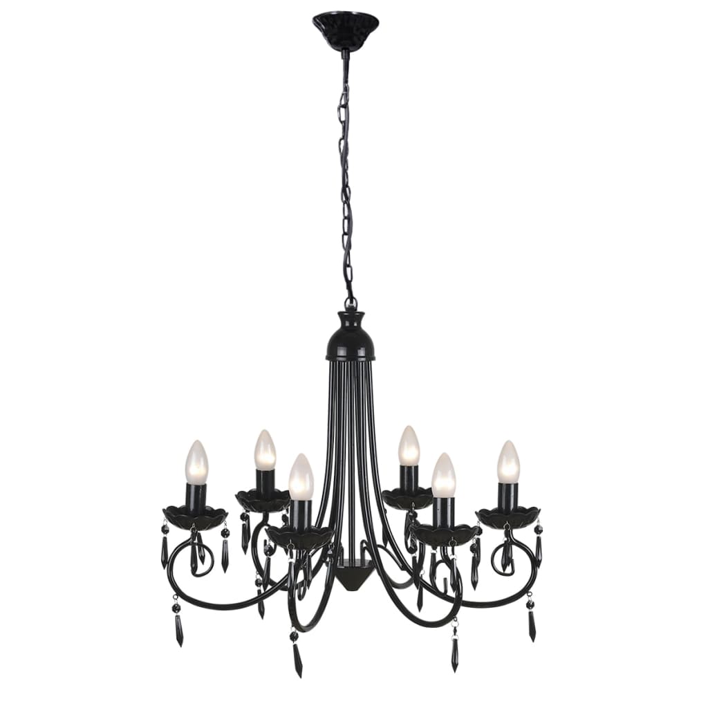 Lampă De Tavan Candelabru Elegant 6 Fasunguri Pentru Becuri
