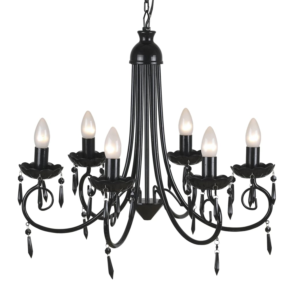 Lampă De Tavan Candelabru Elegant 6 Fasunguri Pentru Becuri