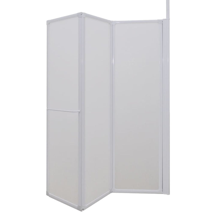 Paravan Cadă Duș În Formă De L 70X120X137 Cm 4 Panouri Pliabil