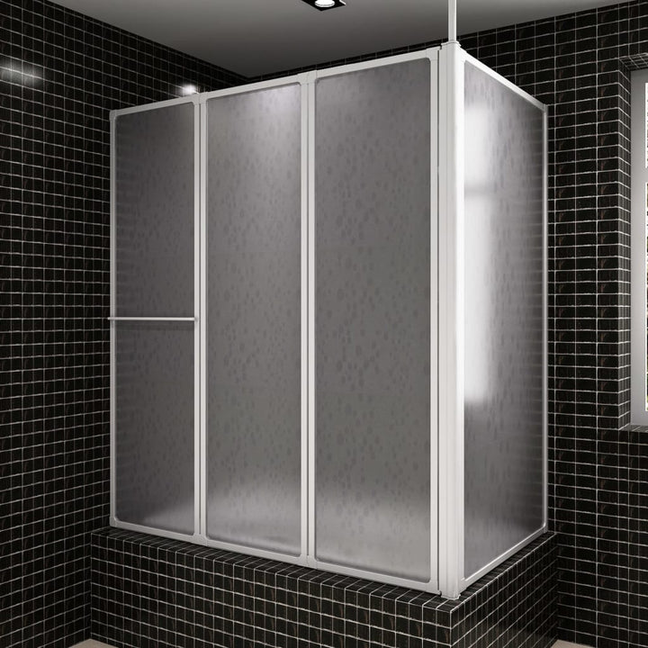Paravan Cadă Duș În Formă De L 70X120X137 Cm 4 Panouri Pliabil