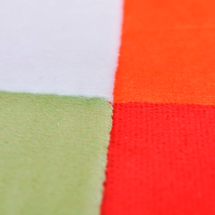 Fotoliu Cub, Picioare Cromate, Model Patchwork, Material Textil