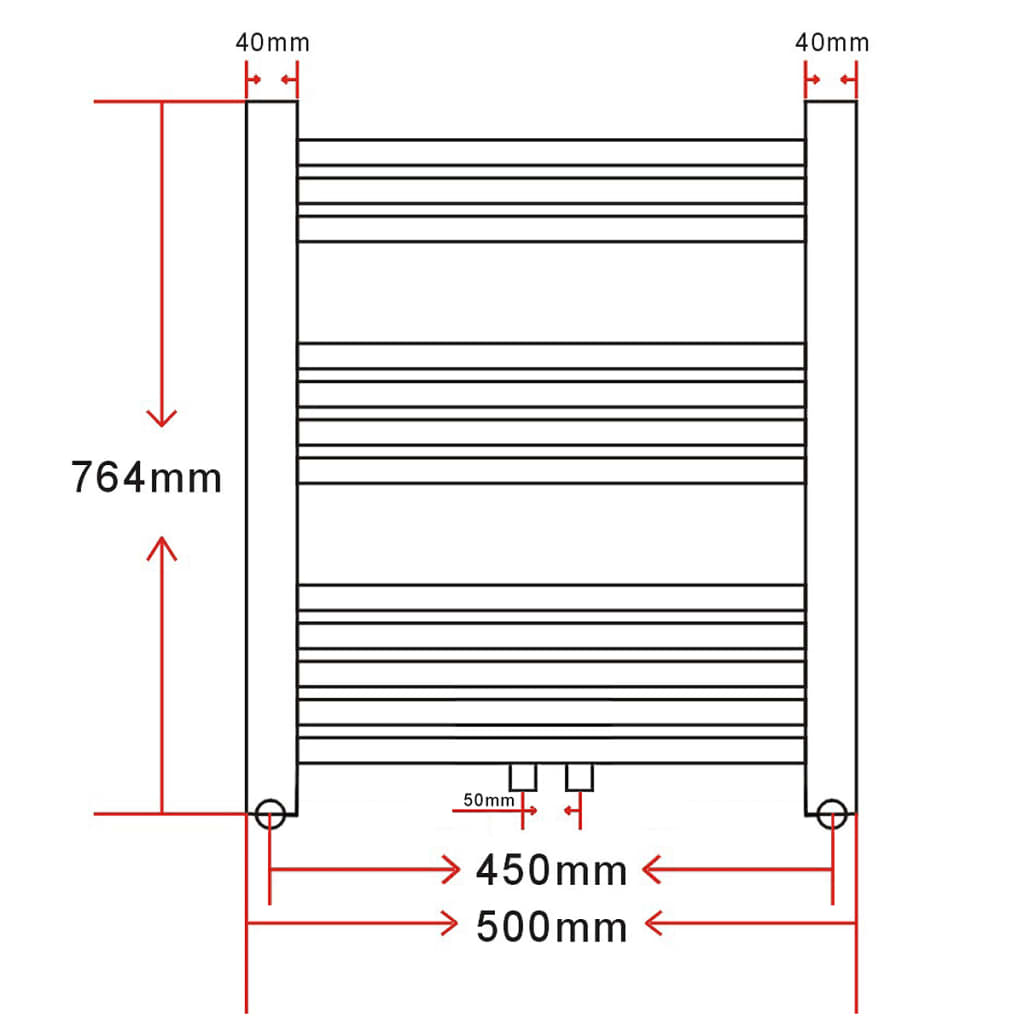 Radiator Port-Prosop Încălzire Centrală Baie Curbat